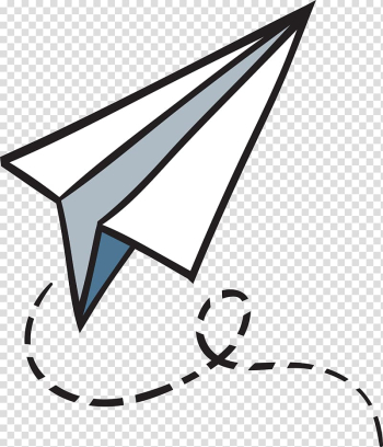 White paper plane illustration, Airplane Paper plane , White paper airplane transparent background PNG clipart
