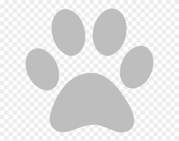 White Paw Print Transparent Background