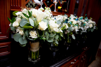 White Petaled Flowers In Vases White Petaled Flowers In Vases
