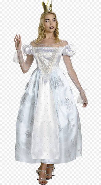White Queen Alice in Wonderland Red Queen Queen of Hearts Costume - queen 