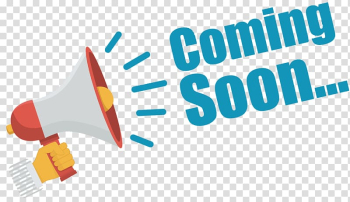White, red, and yellow megaphone with coming soon text illustration, SCP Foundation Humour, Coming Soon transparent background PNG clipart