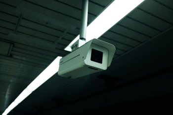 white security camera white security camera
