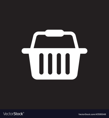 white shopping basket solid icon white shopping basket solid icon