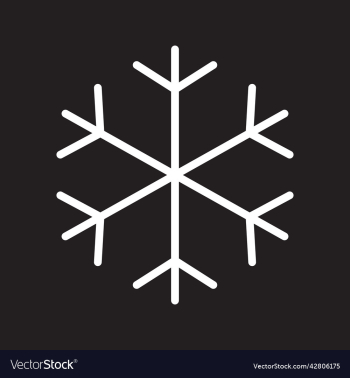 white snowflake icon or logo white snowflake icon or logo