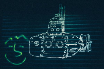 white submarine artwork white submarine artwork