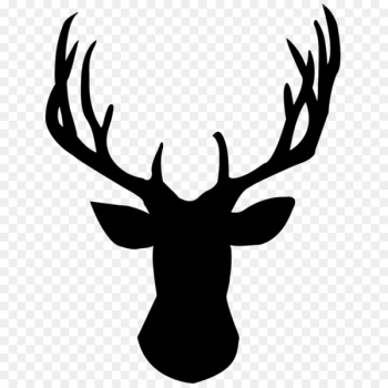 White-tailed deer Reindeer Silhouette Clip art - Deer Head PNG Pic 