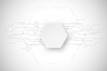 White technology background design Free Vector