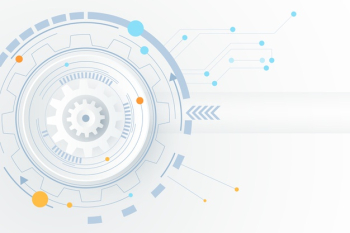 White technology background Free Vector