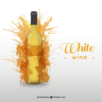 White wine bottle White wine bottle