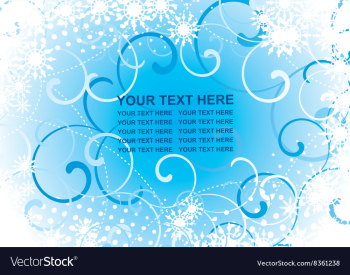 White Winter Christmas Background vector image White Winter Christmas Background vector image