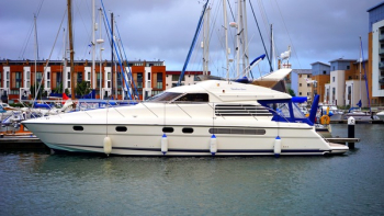 White Yacht Docked on Port White Yacht Docked on Port