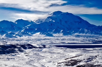 Wide Angle Photo of Mountain Under Blue Sk Wide Angle Photo of Mountain Under Blue Sk