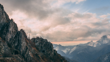 Wide Angle Photography of Mountain Range Wide Angle Photography of Mountain Range