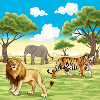 Wild animals background Wild animals background