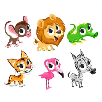 Wild animals, cartoon Wild animals, cartoon
