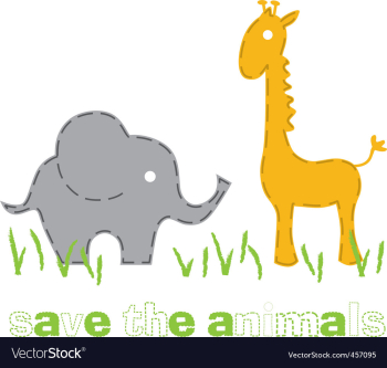 Wild animals vector image Wild animals vector image