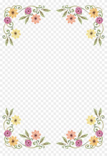 Wildflower Floral Design - New Years Border Png