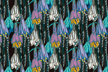 Wildflower pattern background, art deco | Free Photo - rawpixel