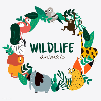 Wildlife animals cartoon style animals templa.. | Free stock vector - 477136