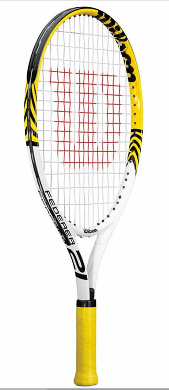 Wilson Federer Junior 21 Tennis Racket, Pre-Strung Wilson Federer Junior 21 Tennis Racket, Pre-Strung