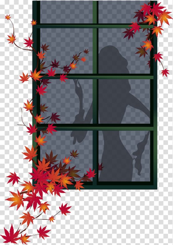 Window Adobe Illustrator , Maple Leaf windows transparent background PNG clipart