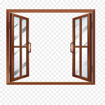 Window House Building Clip art - Vector open windows Window House Building Clip art - Vector open windows