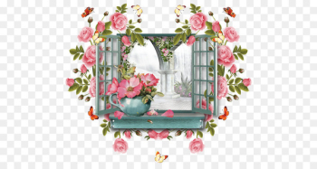 Window, Rose, Flower, Pink PNG Window, Rose, Flower, Pink PNG