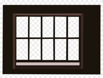 Window With Lattice - Window Frame Transparent