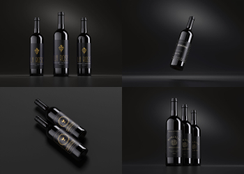 Wine Bottle Mockup - Graphic Eagle