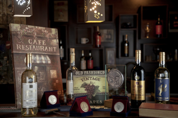Wine Bottles On Tabletop Wine Bottles On Tabletop