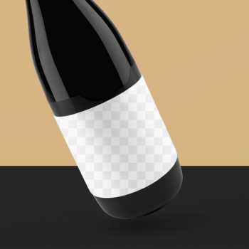 Wine label png mockup, editable | Free PNG Mockup - rawpixel