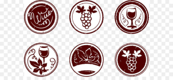 Wine logo design badge Wine logo design badge