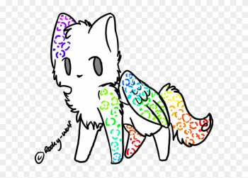 Winged Cat Adoptable Auction [closed] By Hazelfootpineclan - Chibi Winged Wolf Base