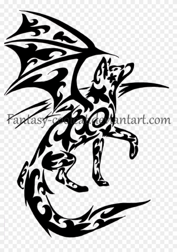 Winged Wolf Flowers And Leaves By Fantasy Coolcat - Winged Wolf Tribal Winged Wolf Flowers And Leaves By Fantasy Coolcat - Winged Wolf Tribal