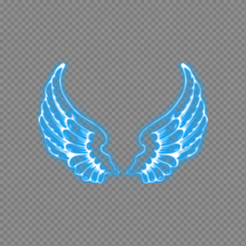 Wings Neon PNG