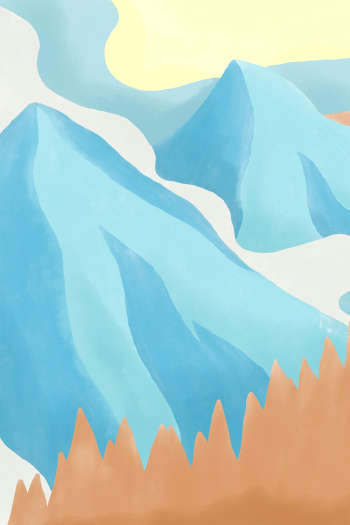 Winter background watercolors icy mountains | Free Photo - rawpixel Winter background watercolors icy mountains | Free Photo - rawpixel