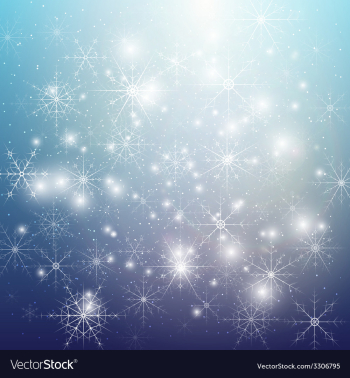 Winter background with snowflakes Abstract winter vector image