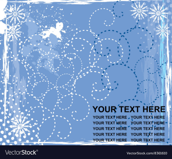 Winter Christmas Card vector image Winter Christmas Card vector image