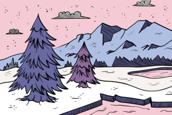 Winter concept in hand drawn Free Vector Winter concept in hand drawn Free Vector