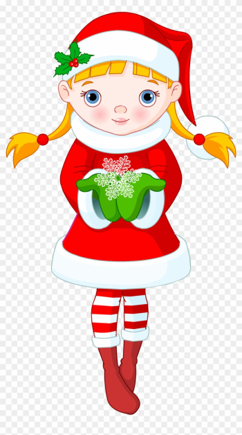 Winter Girl - Christmas Little Girl Cartoon Winter Girl - Christmas Little Girl Cartoon