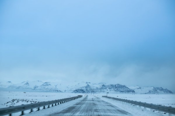 Winter Iceland Road Winter Iceland Road