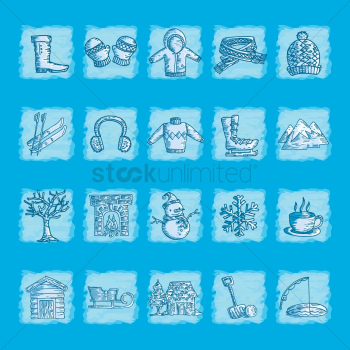 Winter icons Winter icons