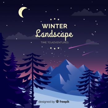 Winter landscape background Winter landscape background