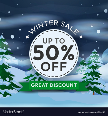 winter sale background design winter sale background design