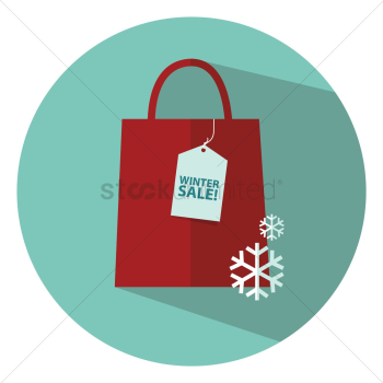 Winter sale shopping bag Winter sale shopping bag