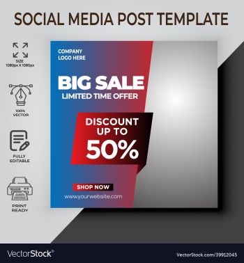 winter sale social media post template winter sale social media post template