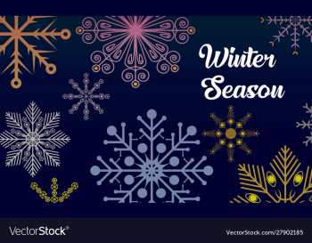 Winter season vector image Winter season vector image