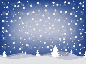 Winter snowfall background Vector Image of Backgrounds, Textures ...