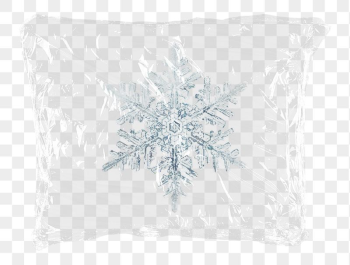 Winter snowflake png plastic bag | Free PNG - rawpixel