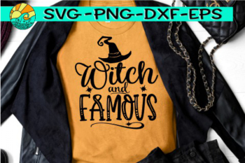 Witch And Famous - Halloween - SVG PNG EPS DXF Witch And Famous - Halloween - SVG PNG EPS DXF